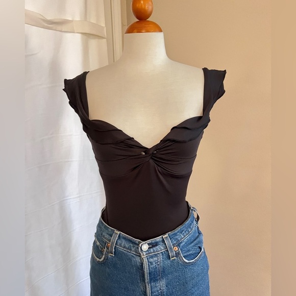 NWT Princess Polly Coming Back Ruffle Bodysuit - Picture 4 of 7